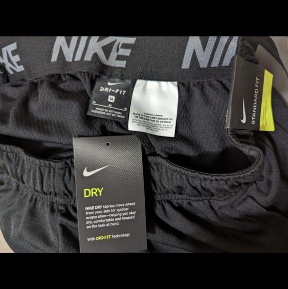 RARE Nike Dri Fit Drawstring Shorts NWT VTG Style Explosive Graphic Logo Coupe M - Picture 10 of 10